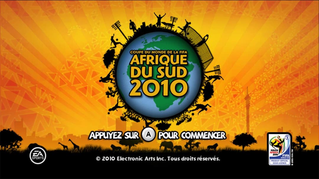 Coupe Du Monde De La Fifa - Afrique Du Sud 2010 — écran titre