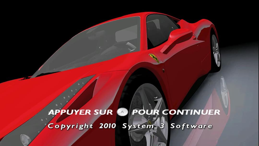 Ferrari - The Race Experience — écran titre