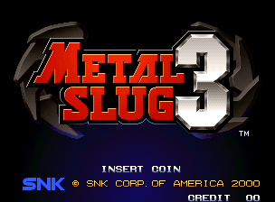 Metal Slug 3 (NG) — écran titre