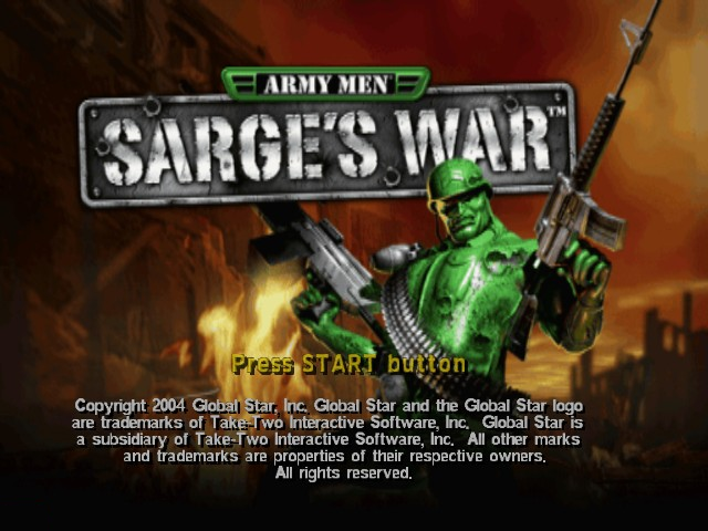 Army Men - Sarge's War — écran titre