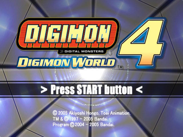 Digimon - Digimon World 4 — écran titre