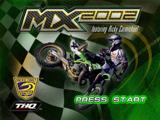 Mx 2002 Featuring Ricky Carmichael — écran titre