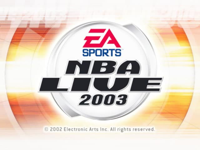 NBA Live 2003 — écran titre