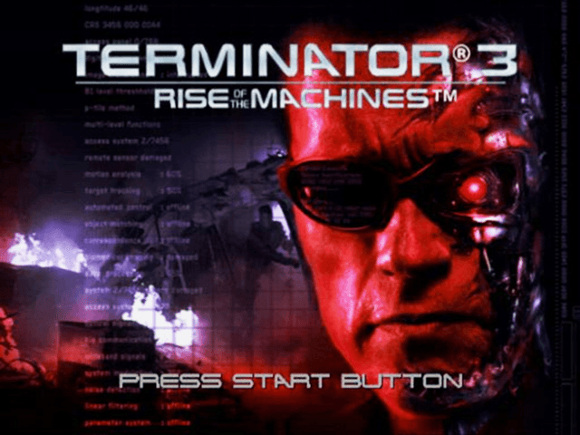 Terminator 3 - Rise Of The Machines — écran titre
