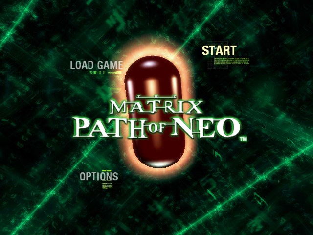 Matrix - Path Of Neo, The — écran titre