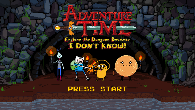 Adventure Time - Explore Le Donjon Et Pose Pas De Question ! — écran titre