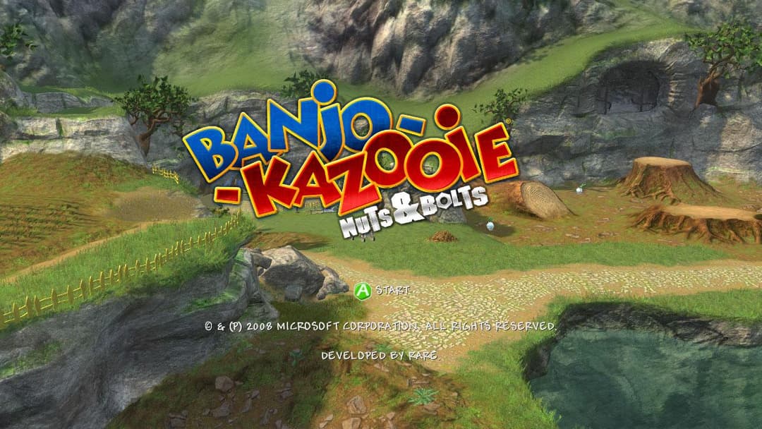 Banjo-kazooie - Nuts And Bolts — écran titre
