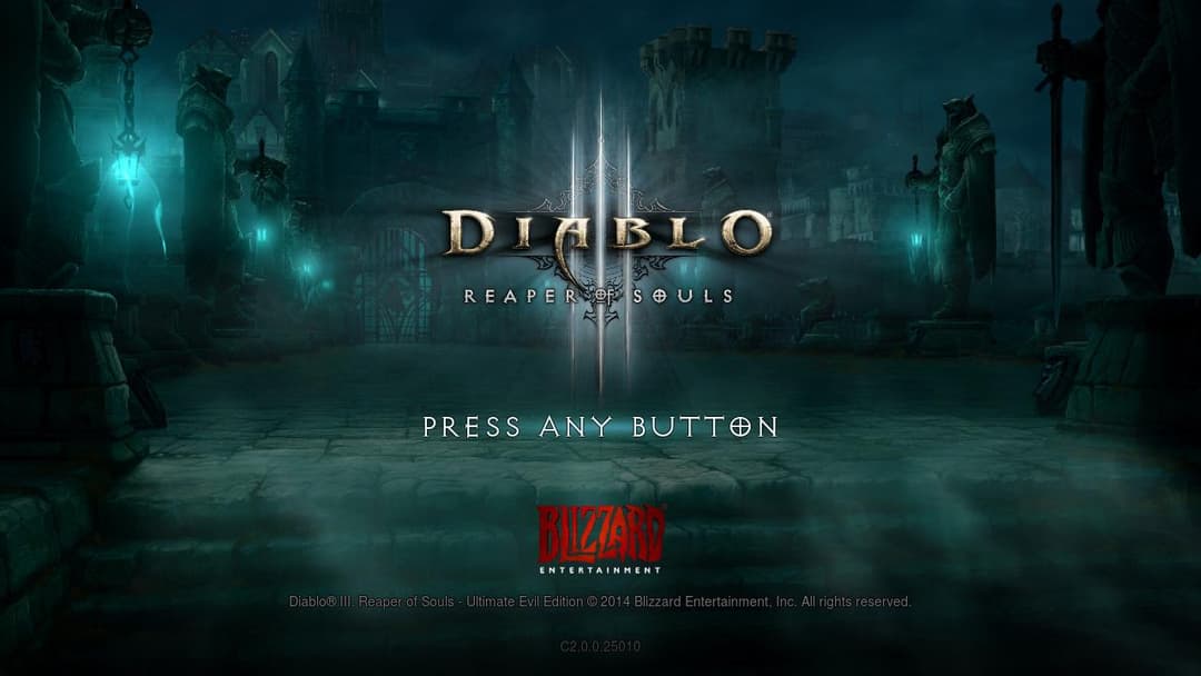 Diablo 3 — écran titre