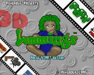 3D Lemmings — écran titre