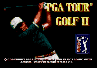 Pga Tour Golf 2 — écran titre