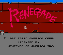 Renegade — écran titre