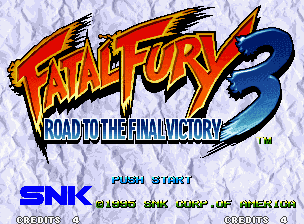 Fatal Fury 3 - Road to the Final Victory — écran titre