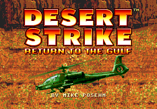 Desert Strike - Return To The Gulf — écran titre
