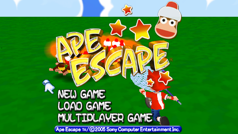 Ape Escape - On The Loose — écran titre