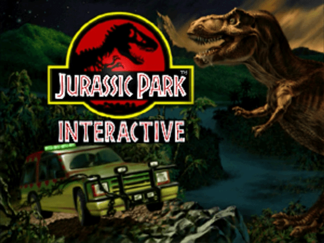 Jurassic Park Interactive — écran titre