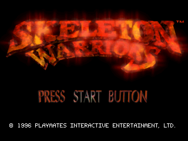 Skeleton Warriors — écran titre