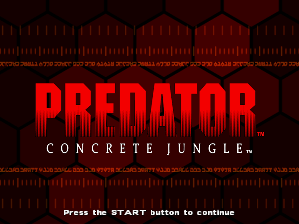 Predator - Concrete Jungle — écran titre