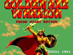 Golden Axe Warrior — écran titre