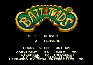Battletoads — écran titre