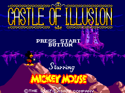 Castle Of Illusion Starring Mickey Mouse — écran titre